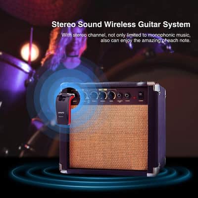 LEKATO WS-60 2.4GHz Guitar Transmitter Receiver Wireless System + USB Charging Cable image 9