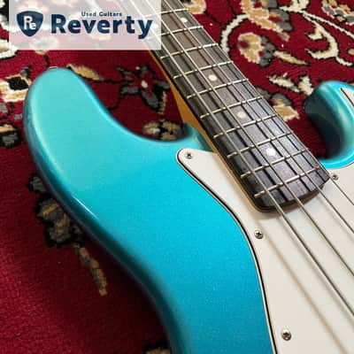 Coolz ZJB-1R Blue Metallic Jazz Bass Made In Japan Fujigen 2011 Used w/Gig bag image 3