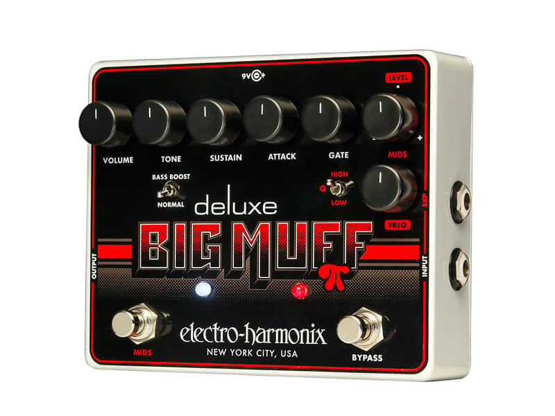 EHX Deluxe Big Muff Pi Fuzz/Distortion/Sustainer Effects Pedal image 1