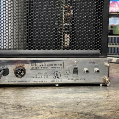 McIntosh MC2105 105-Watt Stereo Solid State Power Amplifier 1967 - 1978 - Black image 9