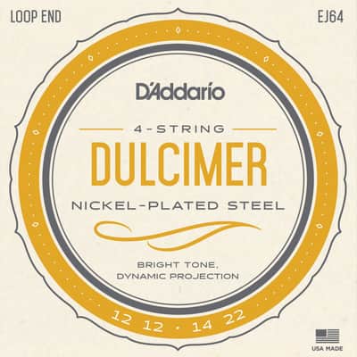 D'Addario Dulcimer Strings 4-String 12-12-14-22 image 1