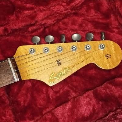RARE 2009 Momose Sonix Custom Craft Guitar ST-62 3TS <> FLAME Maple Neck <> Bacchus Deviser <> Custom Shop Level Quality <> Momose Stratocaster Tweed Case <> 100% Original image 9