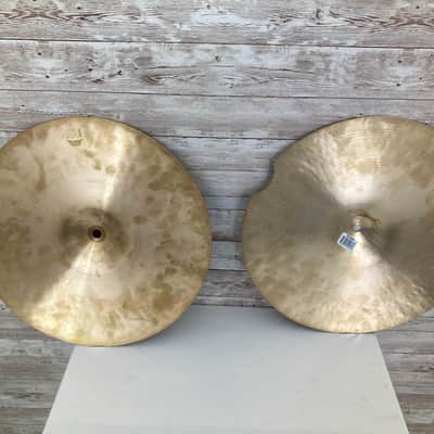 Used Meinl 14" Pure Alloy Quick Snad Hi-Hat Cymbals (Pair) image 6