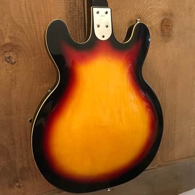 St. Moritz ES-335 Style MIJ Fuji Gen Hollow Body 1960s image 9