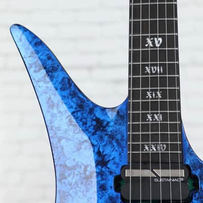 Schecter Avenger FR S Apocalypse Blue Reign 2022 - Blue image 7