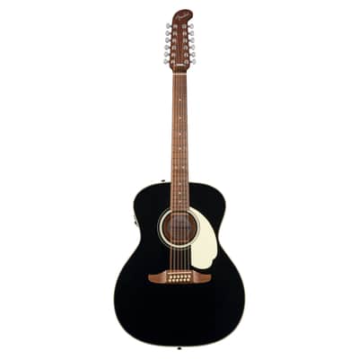 Fender California Deluxe Villager E 12-String Black Pre-Order image 1