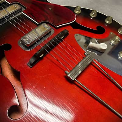 1960's Harmony H-66 Vibra Jet Sunburst w/OSSC & Strap & Cord ! 1-OWNER !! RARE!!! image 11