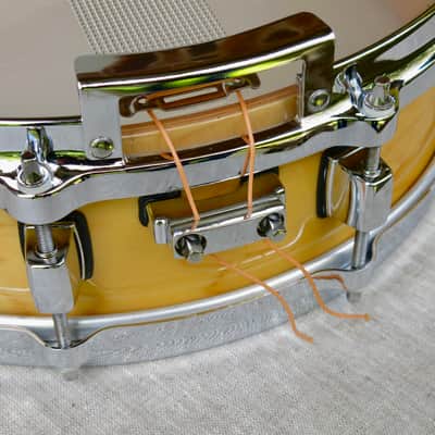 Pearl J R ROBINSON  14 X 4 SNARE DRUM, VERY RARE - NATURAL MAPLE   FINNISH,  STUNNING, MINT. image 11