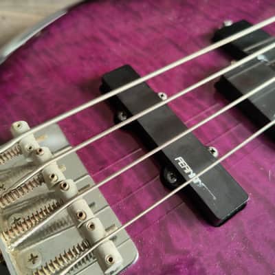 1990's Fernandes Japan FRB-40 PJ Revolver Bass (Purple Sunburst