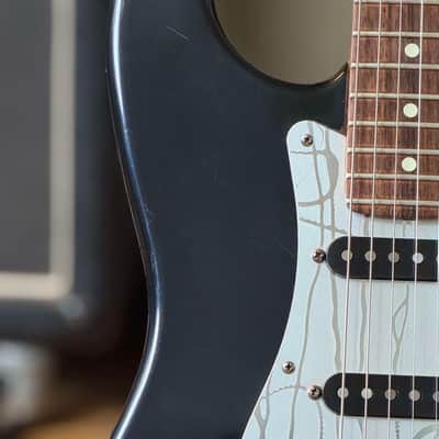 Fender American Standard Stratocaster with Rosewood Fretboard 1995 - Black W/ Custom Shop Pickguard And pickups image 3