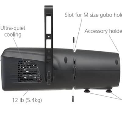ETC CSSPOTJRDB2550-A ColorSource Jr Zoom DB, Black, 25-50 degree zoom w/ Edison image 2