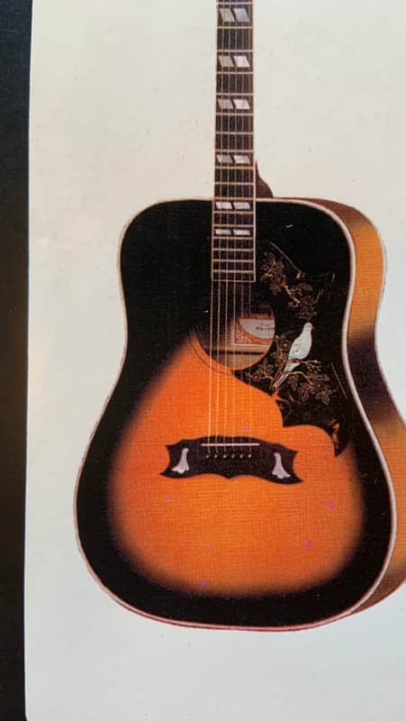 Gibson  Dove  1980 dealer sheet