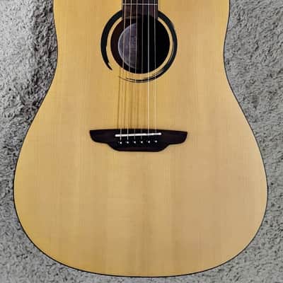 Luna Wabi Sabi Dreadnought Satin Finish Solid Spruce Top Acoustic Guitar image 1