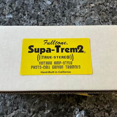 Fulltone Supra Trem2 w/power supply- Yellow- dead mint image 6