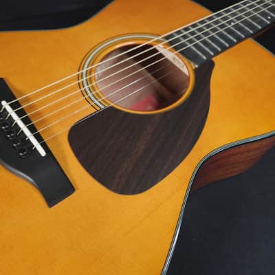 Yamaha FS5 GL Gloss Red Label Acoustic Guitar w/Hard Shell Case image 8