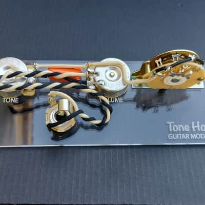ToneHounds Guitar Mods Deluxe Wired Control Assembly for Fender Telecaster .022uF image 1
