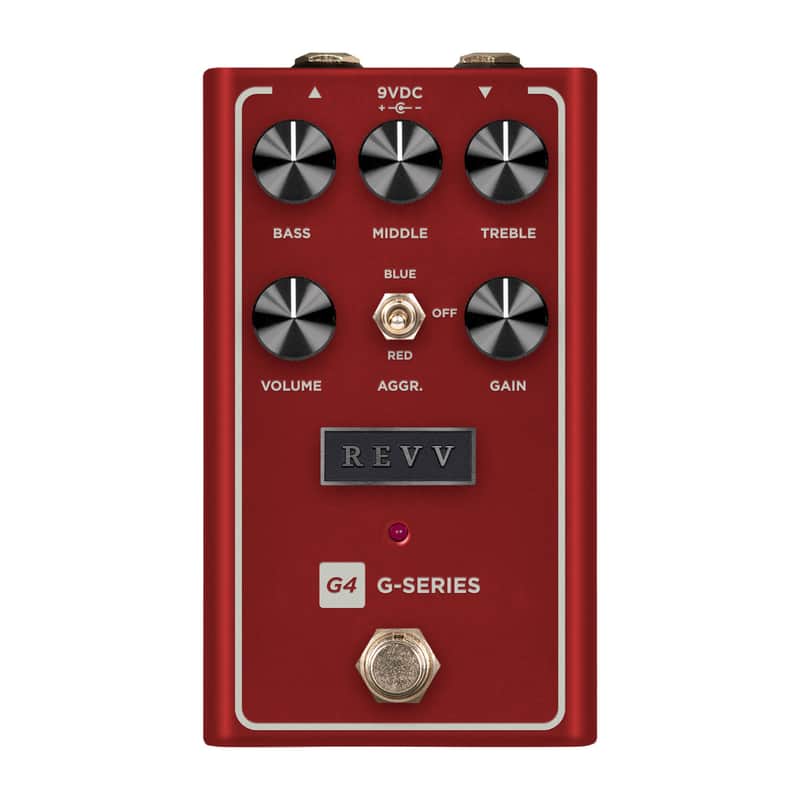 Revv Amplification G4 V2 Red Channel High-Gain Overdrive / Distortion Guitar Effect Pedal image 1