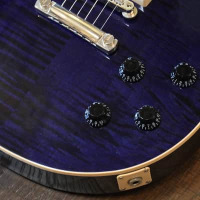 2012 Gibson Custom Shop Les Paul Standard F Cobalt Blue Flametop + COA OHSC image 6