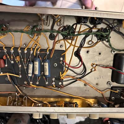 Fender Bassman 6G6-B Brownface 50-Watt 2x12" Piggyback Guitar Amp 1963 - 1964 - Blonde image 5