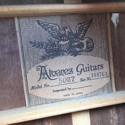 Very Nice 1981 Alvarez 5037 12-string Natural with OHSC image 6