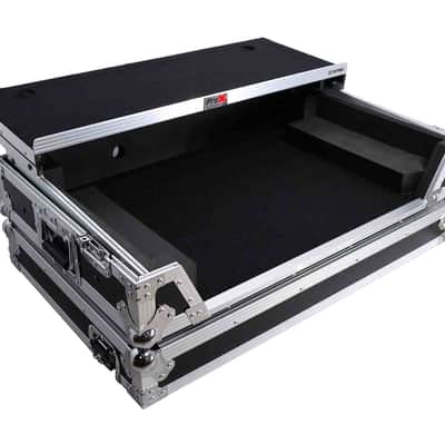 ProX XS-DDJFLX10 WLT Flight Style Road Case Pioneer DDJ-GRV6 or DDJ-FLX10 DJ Controller with Laptop Shelf image 7