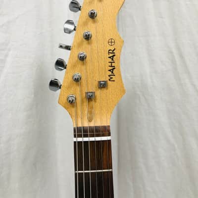 Mahar Strat Style Electric Guitar Red And Black image 6