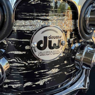DW Collector's Maple VLT 7x10 Rack Tom in Black Oyster Glass FinishPly with Chrome Hardware (Rm 4) image 2