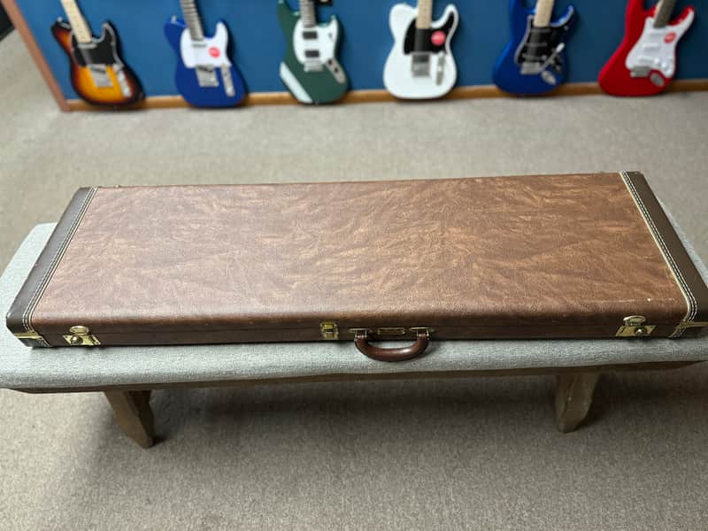 RARE 2001 Fender American Deluxe Zone Bass Vintage Hard Case (OHSC) - Brown Tweed image 1
