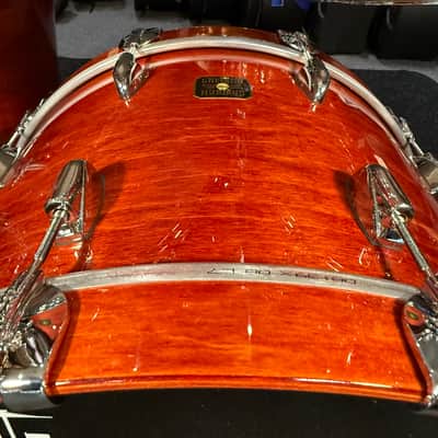 ~NEW!~ Gretsch USA Custom 4-Piece 10/12/16/22 Drum Kit Set in Burnt Orange Gloss Lacquer with Square Badges image 10