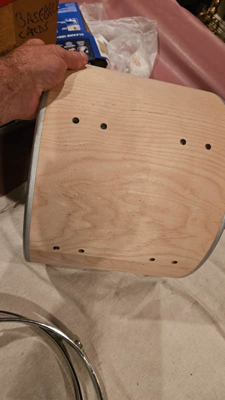 Gretsch ?? Usa ?? Mid 90's - Ready for wrap.. 13x10 power tom wrap image 1