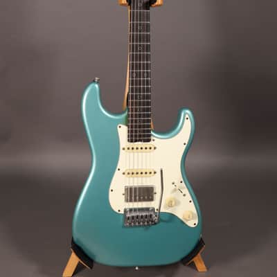 Schecter USA Custom Shop Nick Johnston HSS 2020 - Aged Teal Green Metallic image 1