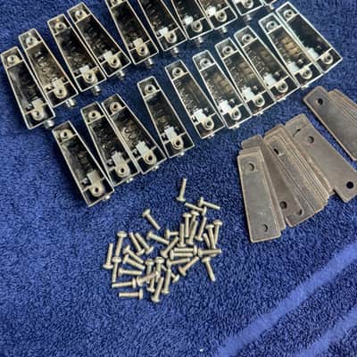 Sonor Lot of 20 Bass or Tom Drum Lugs - Lite SonorLite Phonic Item 741 260/380 80s - Chrome image 11