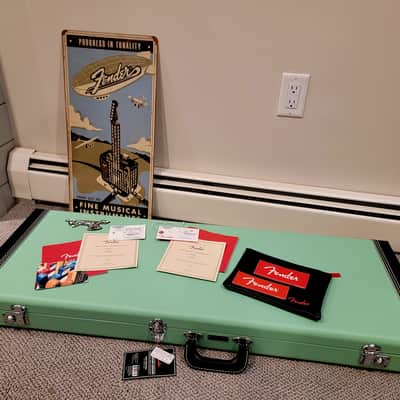 American Fender Stratocaster - Surf Green - Partscaster image 9