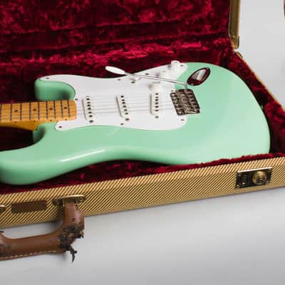 Fender American Vintage 1957 Reissue Stratocaster AVRI 6 string electric Guitar (1987), ser. #V025195, original tweed hard shell case. image 12