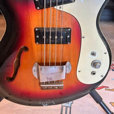 Vintage Mosrite Combo Bass 1960s Hollowbody image 3