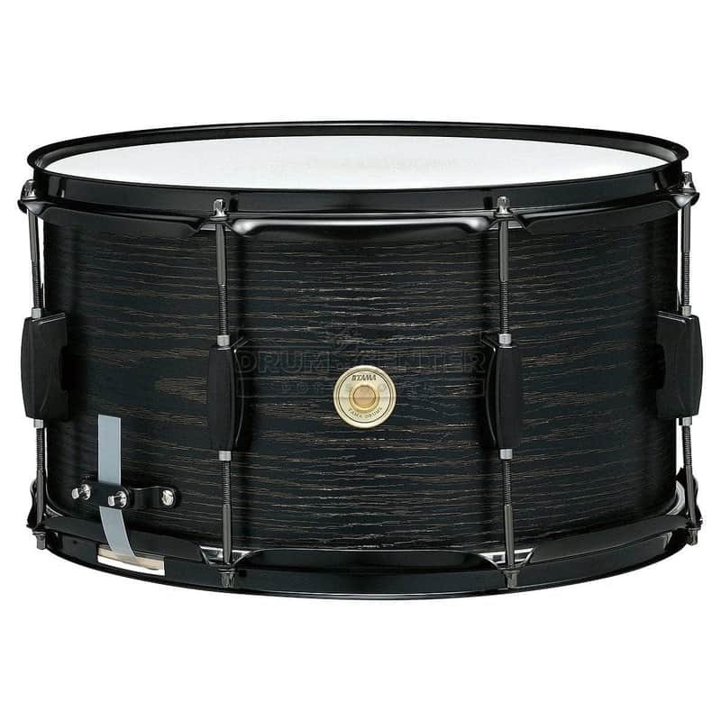 Tama Woodworks 14x8 Snare Drum Black Oak Wrap image 1