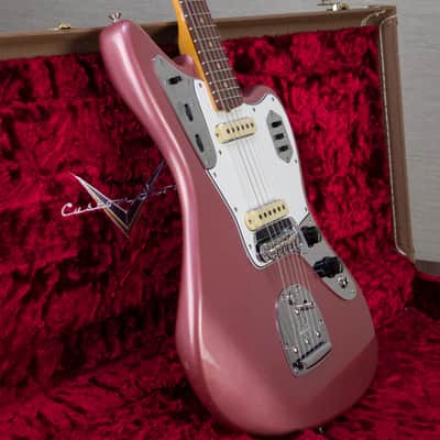 Fender Custom Shop '62 Jaguar Closet Classic Electric Guitar - Aged Burgundy Mist Metallic - #CZ564176 image 9