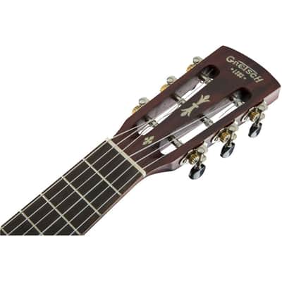 Gretsch G9126 6-String Right-Handed Guitar-Ukulele with Mahogany Body and Ovangkol Fingerboard (Honey Mahogany Stain) image 5