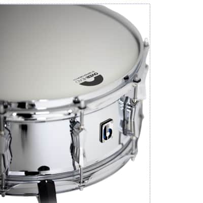 British Drum Co. BB-14-60-SN Bluebird Series Chrome Over Brass Snare. 6" x 14" image 11