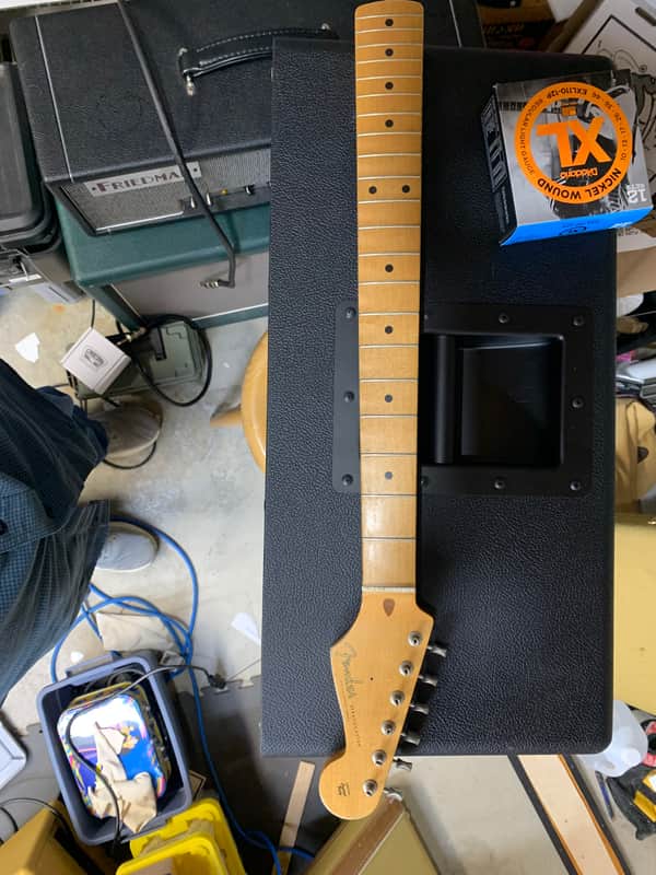 Fender Vintera 50's Roadworn Stratocaster neck w/tuners 2000 (?) - Maple-Nitro Laquer image 1