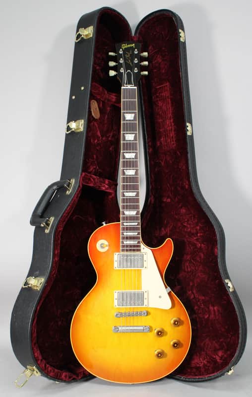 1999 Gibson 40th Anniversary 1959 Reissue Les Paul R9 Plain Top Washed Cherry Sunburst w/OHSC image 1