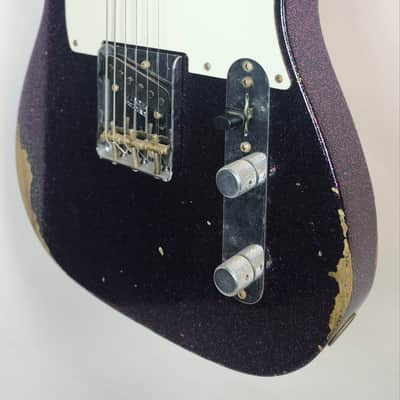 Fender Custom Shop 1960 Tele Relic, Time Machine, Ash Body, AAA Rosewood FB, Magenta Sparkle, w/HSC image 6