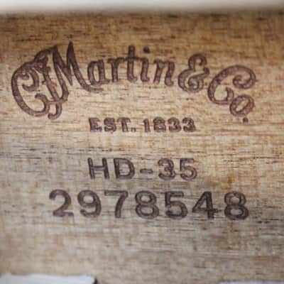 2025 Martin Standard Series HD-35 Spruce Rosewood Dreadnought Acoustic Natural w/Case image 5