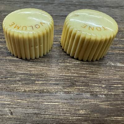 Harmony Cupcake Volume & Tone Knobs 60s - Cream Rocket Stratotone Airline image 7