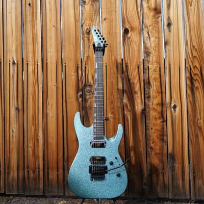 ESP Custom Shop Original M-II DLX Ebony Board   Granite Sparkle Satin 6-String w/ Case (2025) Bild 2