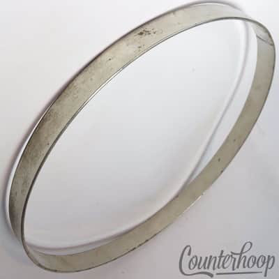 Leedy 11 1/8"Tom Batter/Resonant Drum Rim/Hoop Nickel Straight Stick Chopper USA image 2
