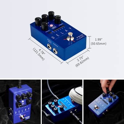 Flamma FS03 Stereo Delay Pedal 6 Delay Effects Echo/ Galaxy with 80s Looper,price include the import duty to US buyer image 11