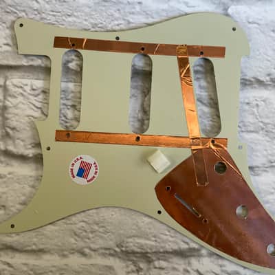 PRS SE Silver Sky Mint Green Guard and Cream Parts image 4
