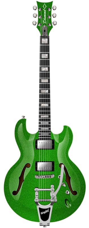 Diamond Imperial ST SH BG Lime Green Sparkle image 1