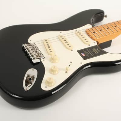 Fender American Vintage II 1957 Stratocaster Maple Fingerboard Black V2448088 image 3
